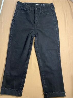 Petite High Rise Cropped Jean - Women’s, Black